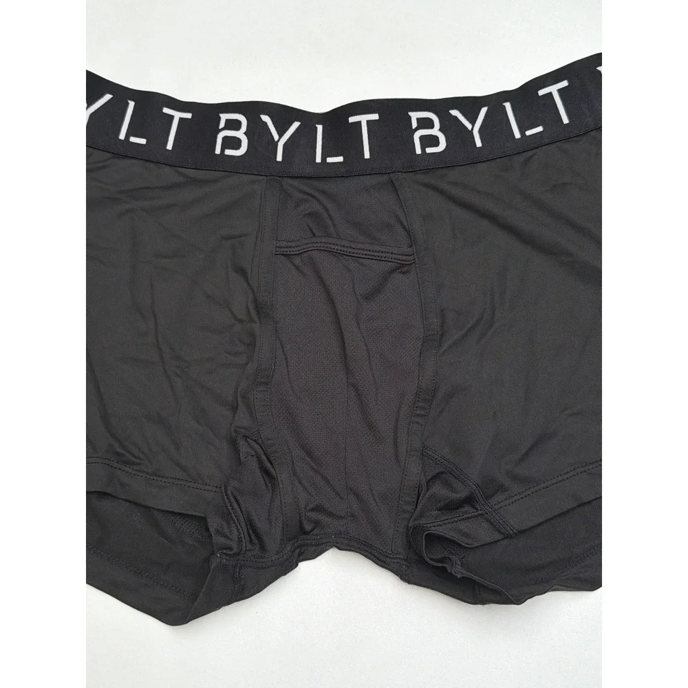 BYLT Men's Black Premium Basics Boxer Briefs Size L‎ Performance Underwear